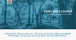 Desktop Screenshot of ennisbiblechurch.org