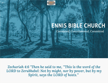 Tablet Screenshot of ennisbiblechurch.org